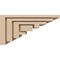 Ekena Millwork 6"W x 12"D x 6"H Wide Landon Rough Cedar Woodgrain TimberThane Corbel, Primed Tan CORUR06X12X06LANRCPR - alternate 4